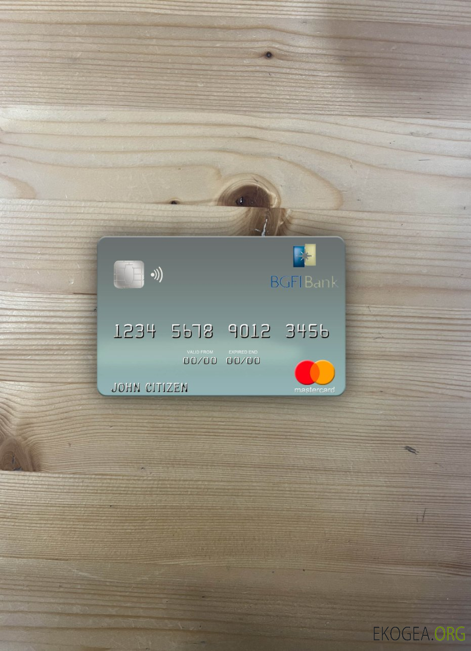 recto photolook mastercard de la Banque BGFI Gabon